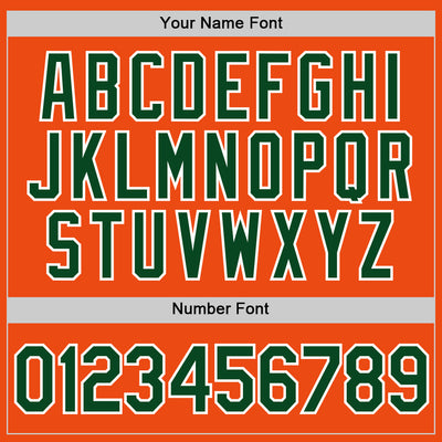 Custom Orange Green-White Performance T-Shirt