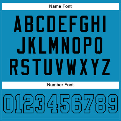 Custom Panther Blue Panther Blue-Black Mesh Authentic Football Jersey