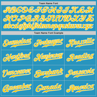 Custom Panther Blue Gold-White Authentic Baseball Jersey