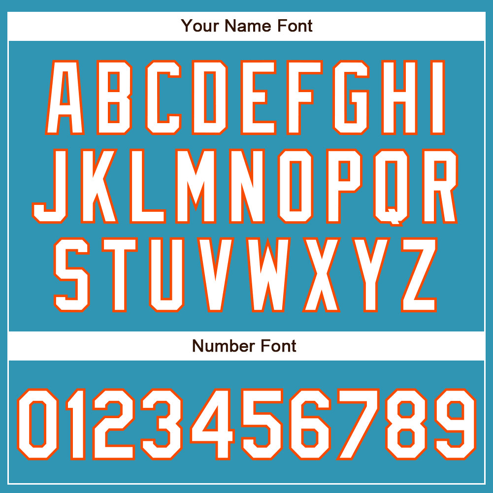 Custom Panther Blue White-Orange Authentic Baseball Jersey