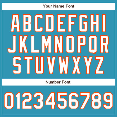 Custom Panther Blue White-Orange Authentic Baseball Jersey