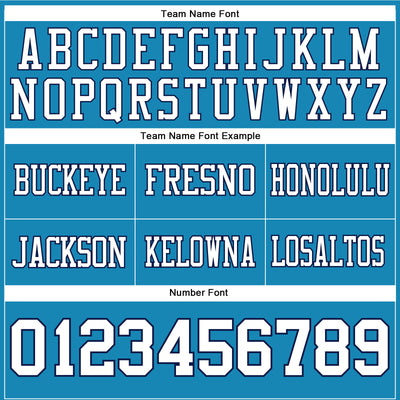 Custom Panther Blue White-Navy Authentic Football Jersey