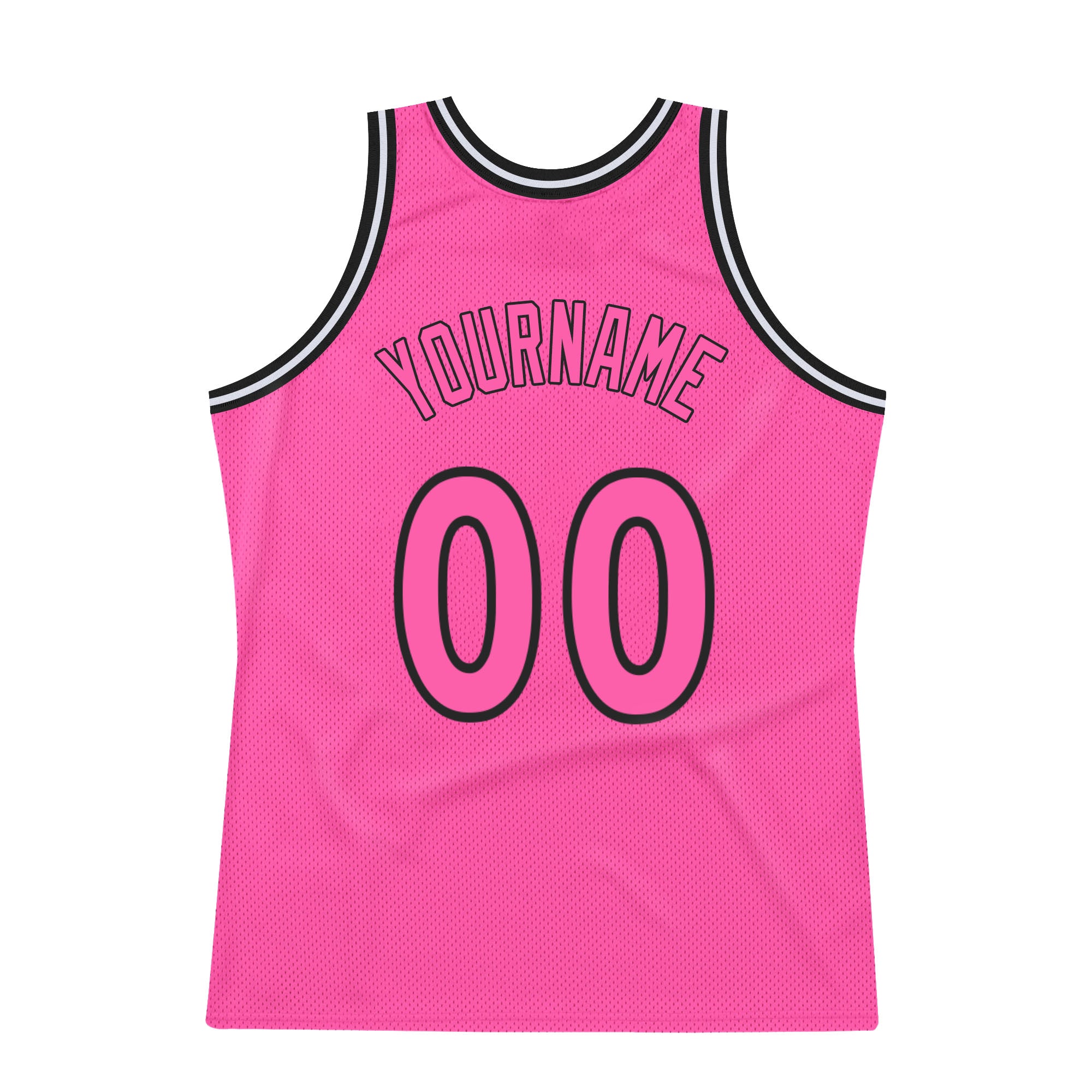 FANSIDEA Custom Light Blue White Pinstripe Pink-Black Authentic Basketball Jersey Youth Size:XL