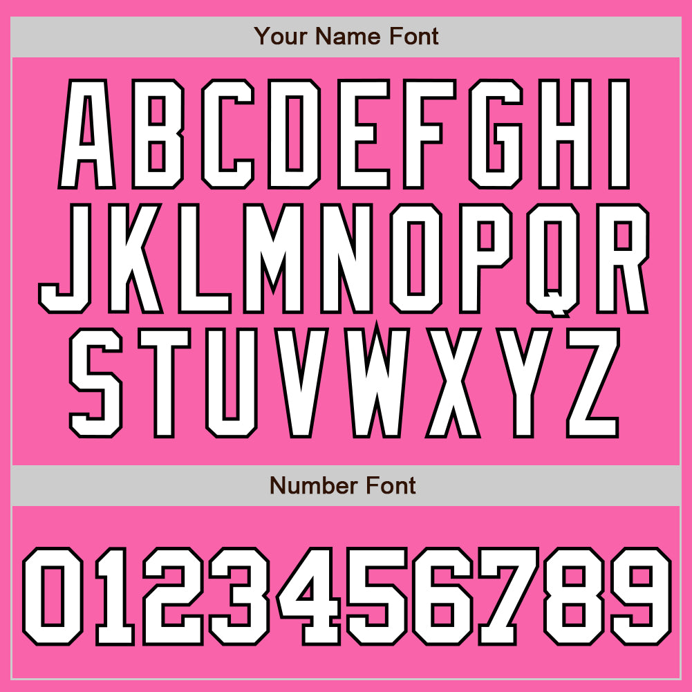 Custom Pink White Pinstripe White-Black Authentic Baseball Jersey