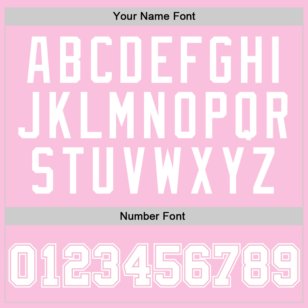 Custom Light Pink White Authentic Throwback Basketball Jersey