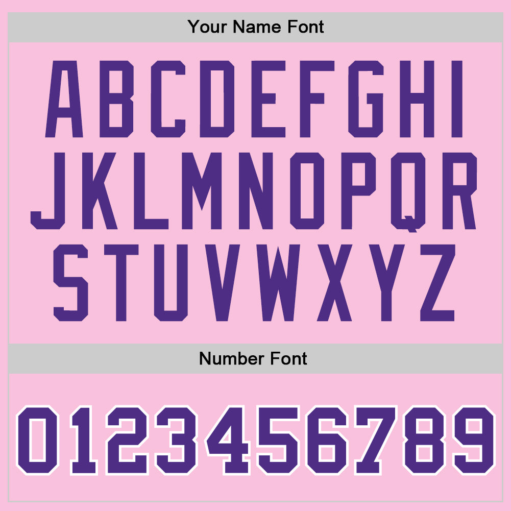 Custom Light Pink Purple-White Authentic Throwback Basketball Jersey