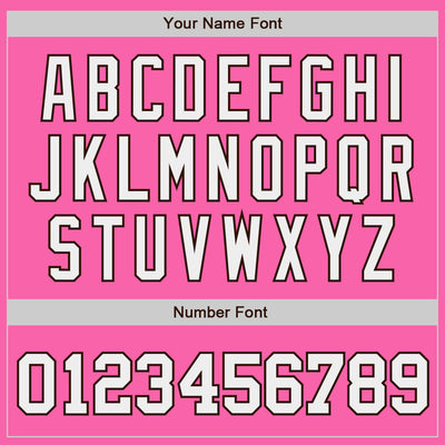 Custom Pink White-Brown Authentic Baseball Jersey