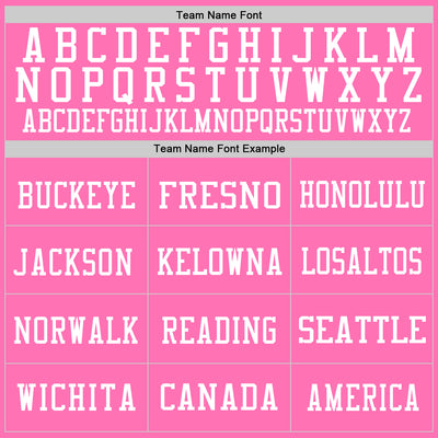 Custom Pink White Mesh Authentic Football Jersey