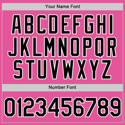 Custom Pink Black-White Performance T-Shirt