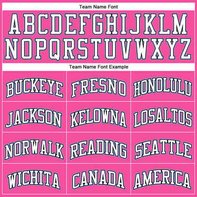 Custom Pink White Black-Light Blue Authentic Throwback Basketball Jersey