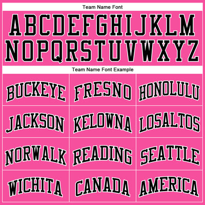 Custom Pink White Pinstripe Black-White Authentic Basketball Jersey