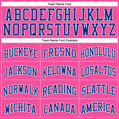 Custom Pink White Pinstripe Royal-White Authentic Basketball Jersey