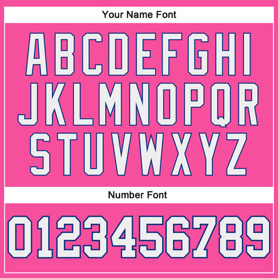 Custom Pink White-Royal Authentic Throwback Basketball Jersey