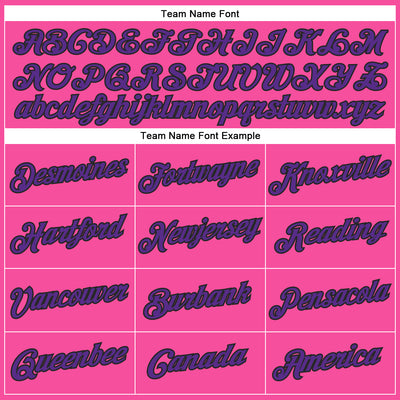 Custom Pink Purple-Black Performance T-Shirt