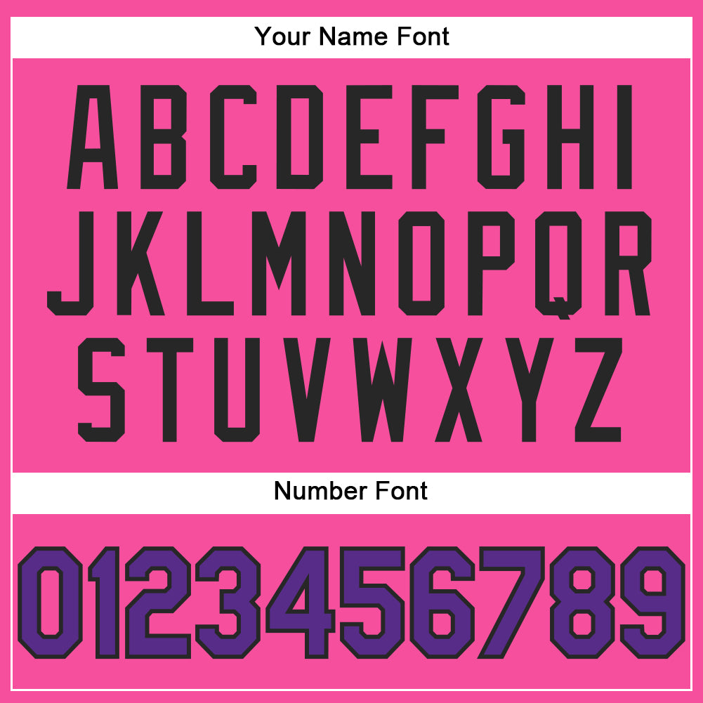 Custom Pink Purple-Black Performance T-Shirt