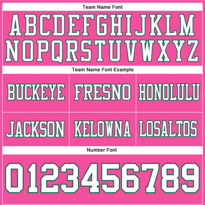 Custom Pink White-Kelly Green Authentic Football Jersey