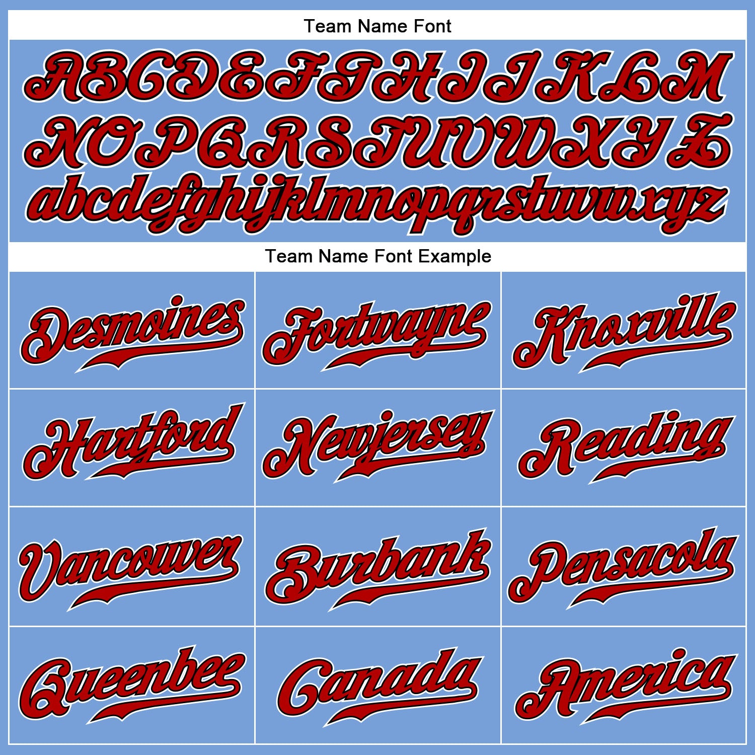 Custom Powder Blue Red Pinstripe Red-Black Authentic Baseball Jersey