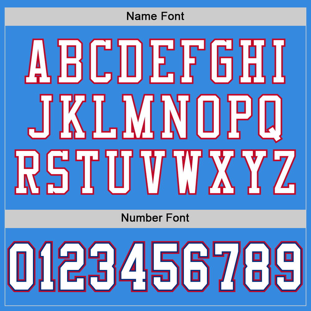 Custom Powder Blue White-Royal Mesh Authentic Throwback Football Jersey