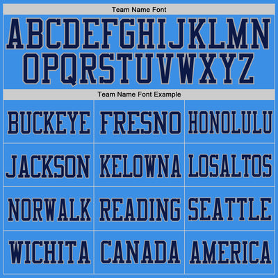 Custom Powder Blue Navy-Aqua Mesh Authentic Football Jersey