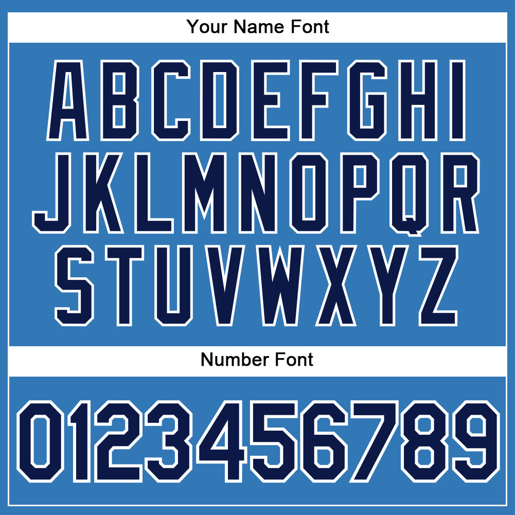 Custom Powder Blue Navy-White Authentic Sleeveless Baseball Jersey