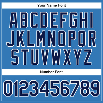 Custom Powder Blue Navy-White Authentic Sleeveless Baseball Jersey