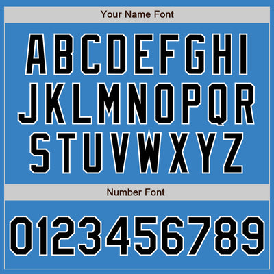 Custom Powder Blue Black-White Authentic Baseball Jersey