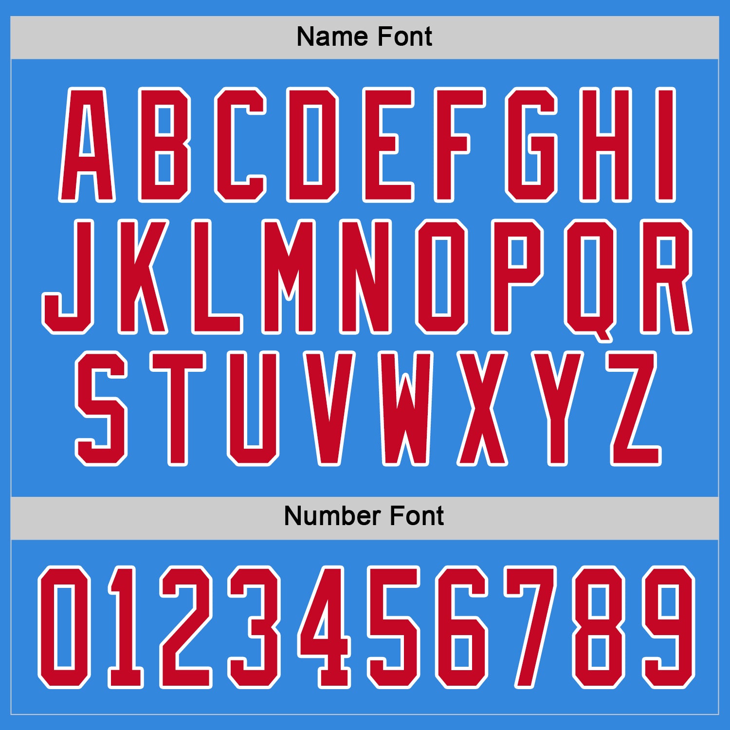 Custom Powder Blue Red-White Hockey Jersey