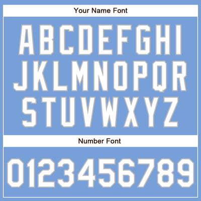 Custom Powder Blue White-Gray Authentic Baseball Jersey