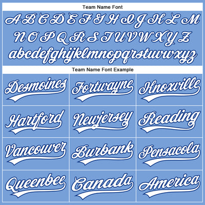 Custom Powder Blue White Pinstripe Royal Authentic Baseball Jersey