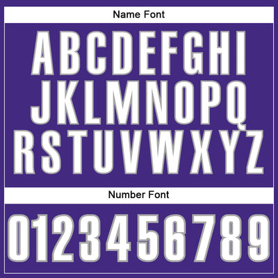 Custom Purple White-Gray Mesh Authentic Football Jersey