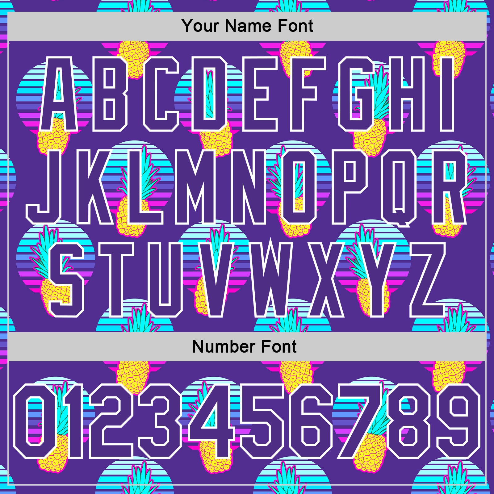 Custom Purple Purple-White 3D Pattern Design Pineapples Authentic Basketball Jersey