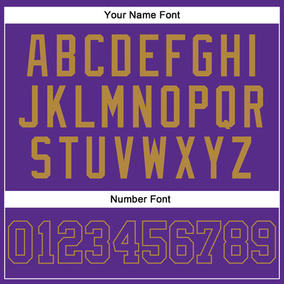 Custom Purple Purple-Old Gold Authentic Sleeveless Baseball Jersey