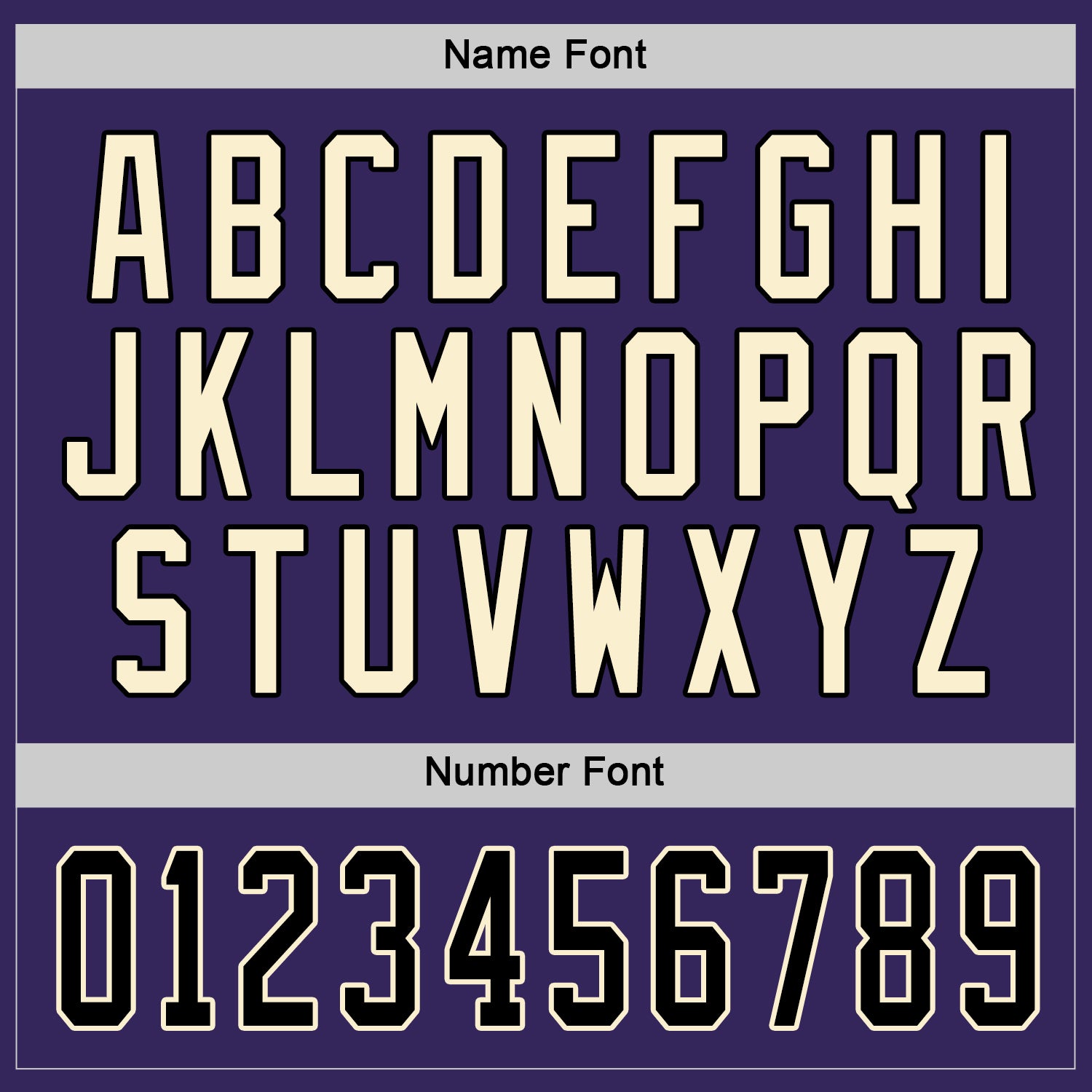 Custom Purple Black-Cream Hockey Jersey