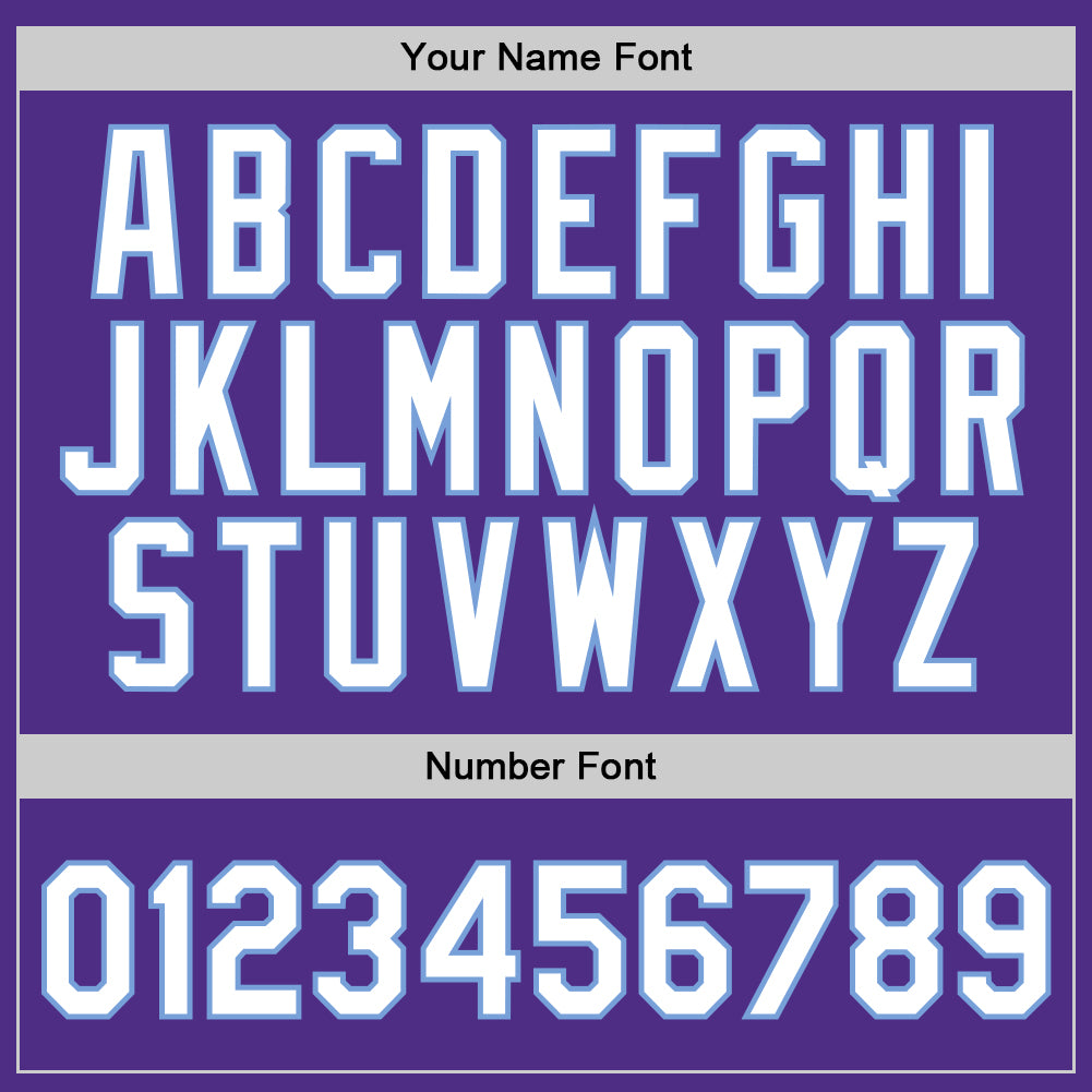 Custom Purple White-Light Blue Authentic Throwback Basketball Jersey