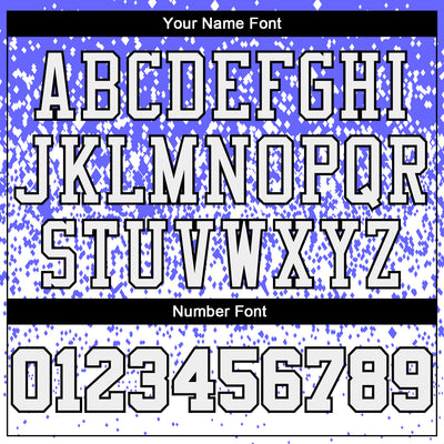 Custom Purple White-Black Round Neck Sublimation Basketball Suit Jersey