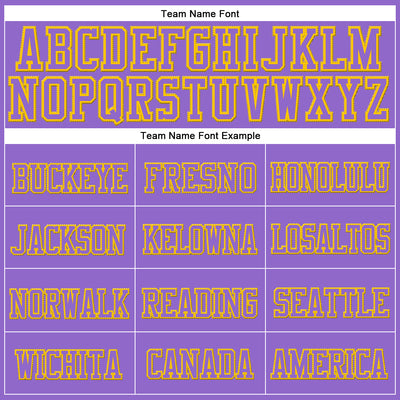 Custom Purple Purple-Gold Stitched Cuffed Knit Hat