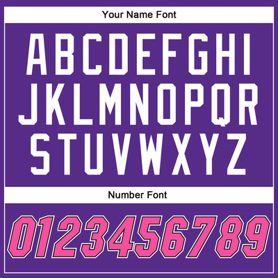 Custom Purple Pink-Black Authentic Baseball Jersey