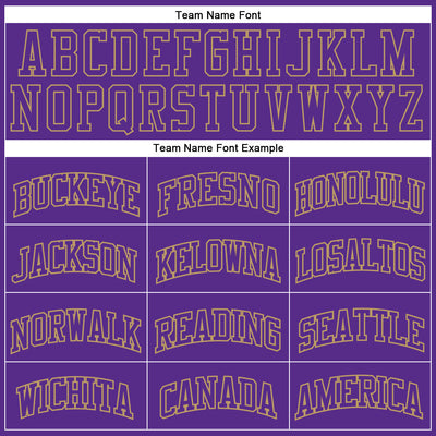 Custom Purple Purple Old Gold-Black Authentic Throwback Basketball Jersey