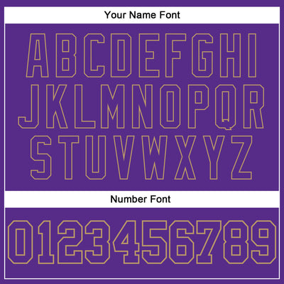 Custom Purple Purple Old Gold-Black Authentic Throwback Basketball Jersey