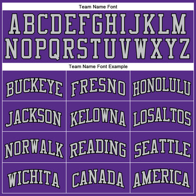 Custom Purple Gray-Black Authentic Throwback Basketball Jersey
