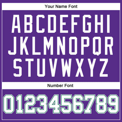 Custom Purple White-Kelly Green Authentic Throwback Basketball Jersey