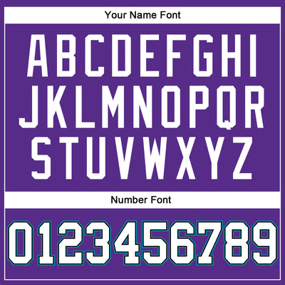 Custom Purple White Black-Teal Authentic Throwback Basketball Jersey