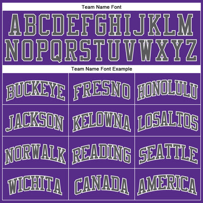 Custom Purple White Steel Gray-Black Authentic Throwback Basketball Jersey