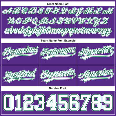 Custom Purple White-Kelly Green Authentic Throwback Basketball Shorts