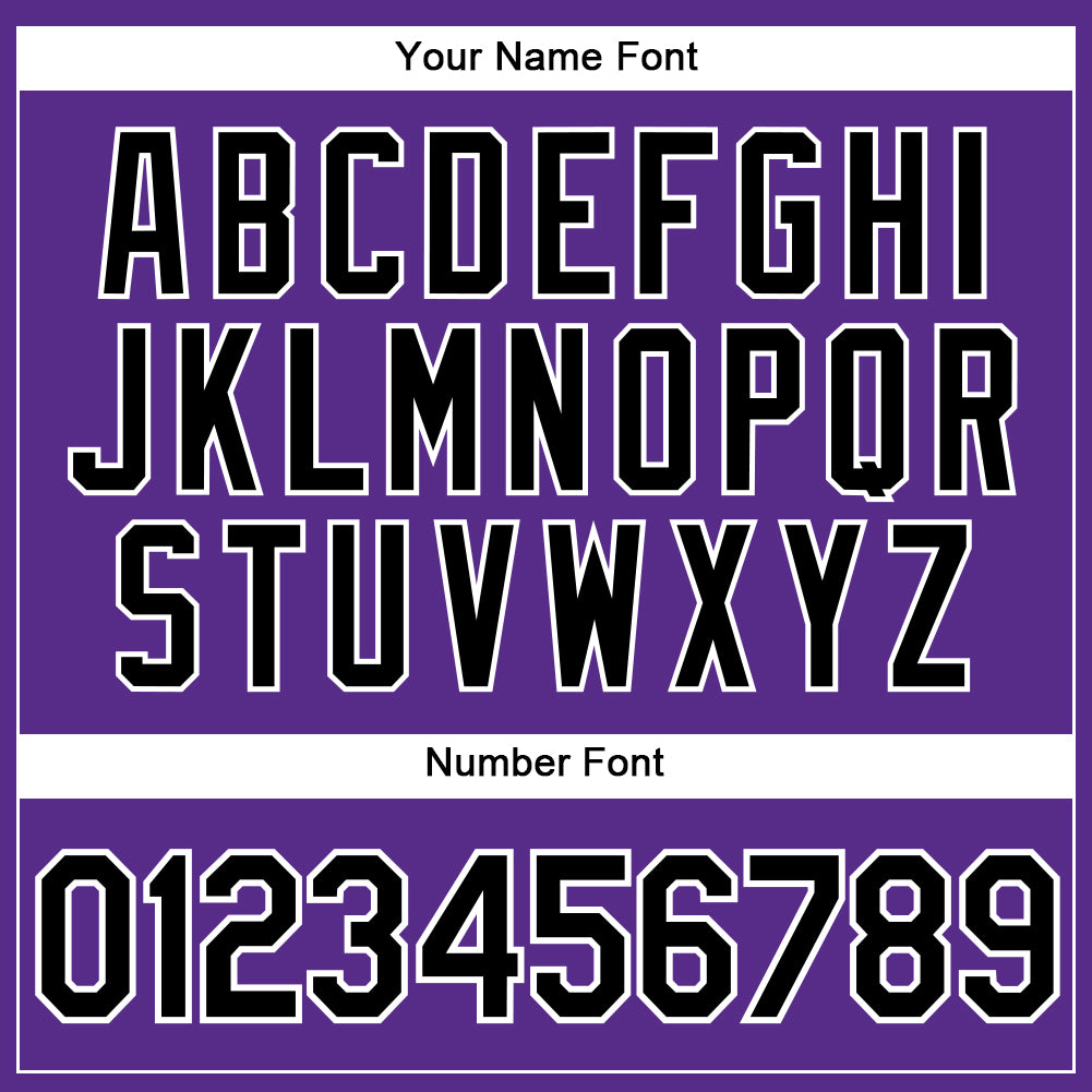 Custom Purple Black-Gold Authentic Baseball Jersey