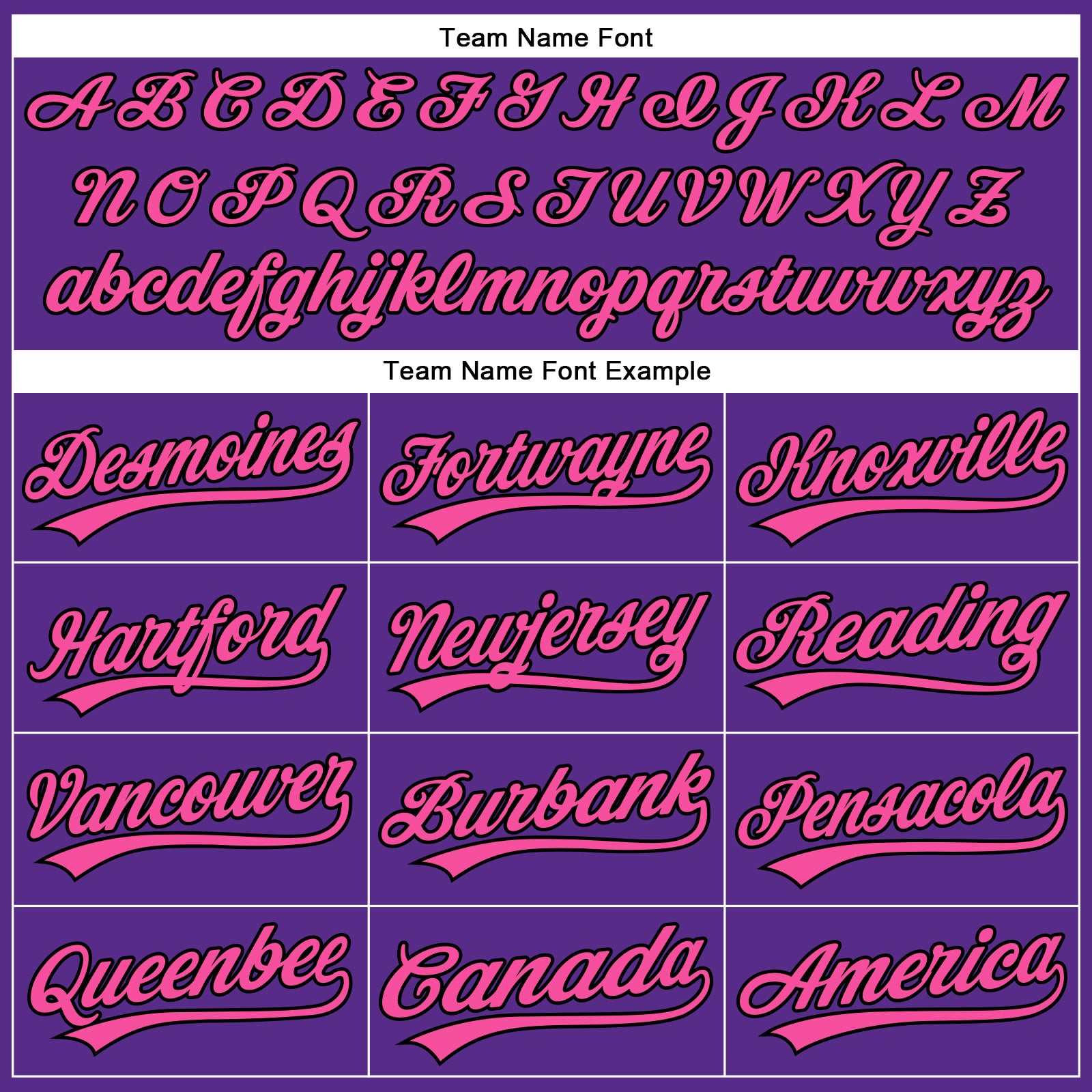 Custom Purple Black Pinstripe Pink Authentic Baseball Jersey