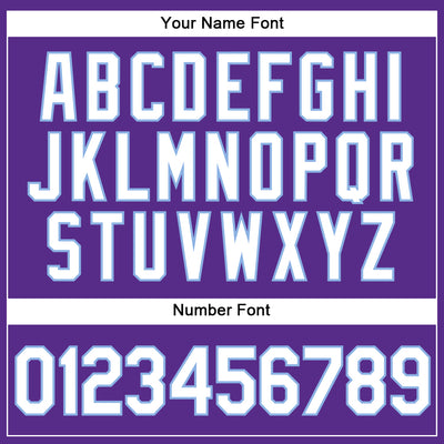 Custom Purple White Pinstripe Light Blue Authentic Baseball Jersey