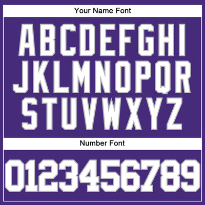 Custom Purple White-Gray Authentic Baseball Jersey
