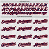 Custom White Navy Pinstripe Navy-Red Authentic Raglan Sleeves Baseball Jersey