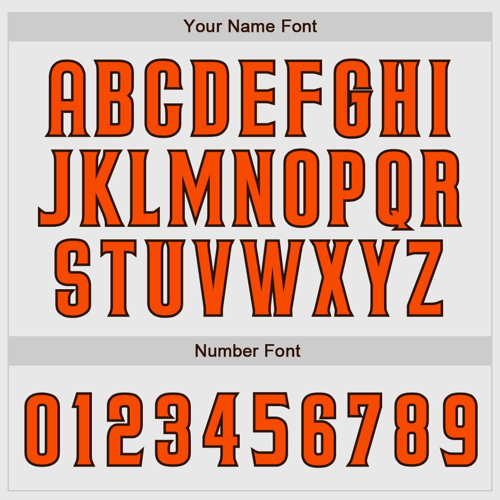 Custom White Brown Pinstripe Orange-Brown Authentic Raglan Sleeves Baseball Jersey